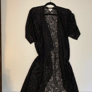 Lularoe Black Lace Shirley